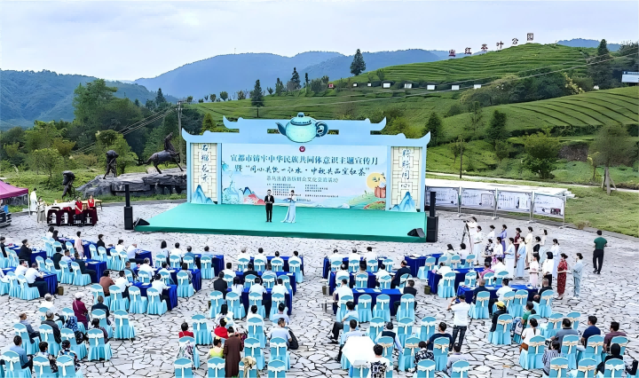 利记市2024年铸牢中华民族共同体意识主题宣传月活动在宜茶茶园举行